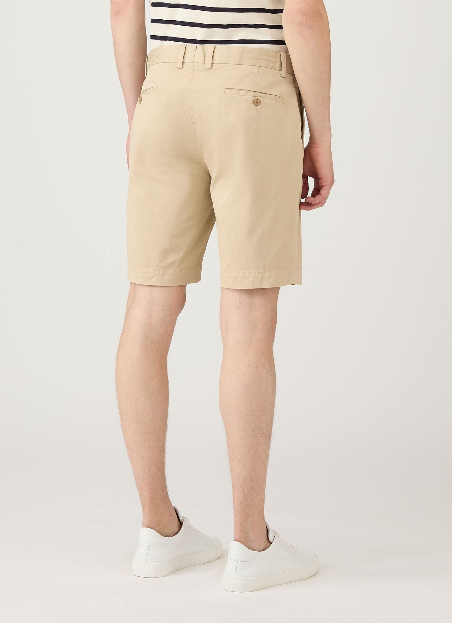 Mens Chino Shorts In Light Stone Mshr3517 Whbs
