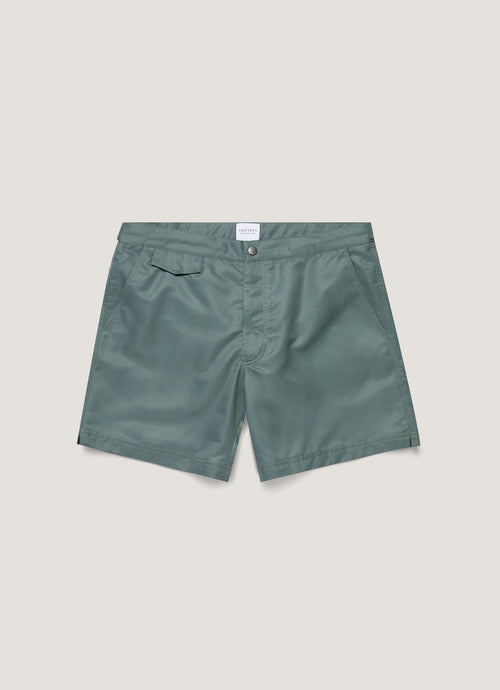 Mens Tailored Swim Shorts In Dusk Green Mshr3704 Gnij