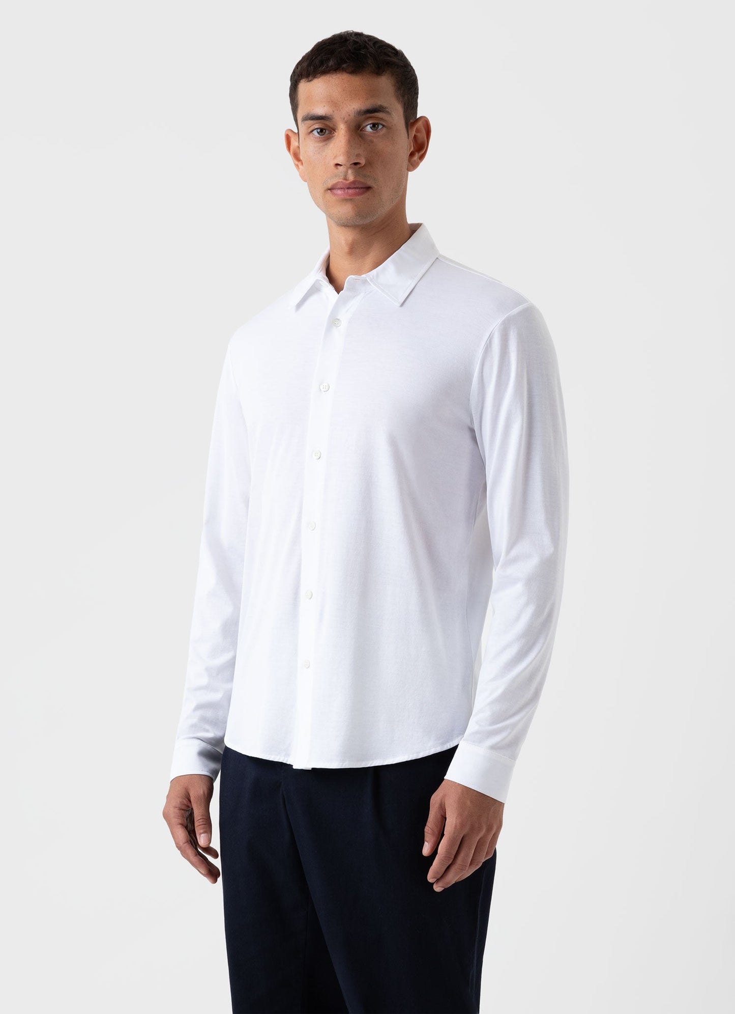 Ls Jersey Shirt In White