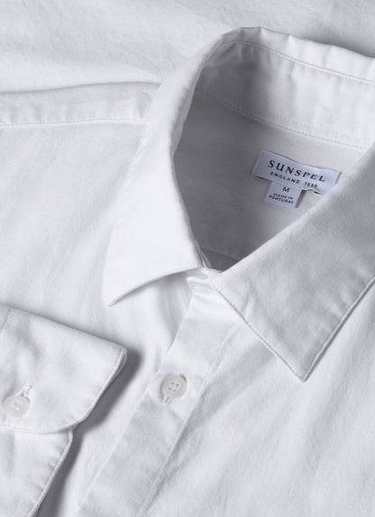 Men S Oxford Shirt In White Msht2057 Whaa
