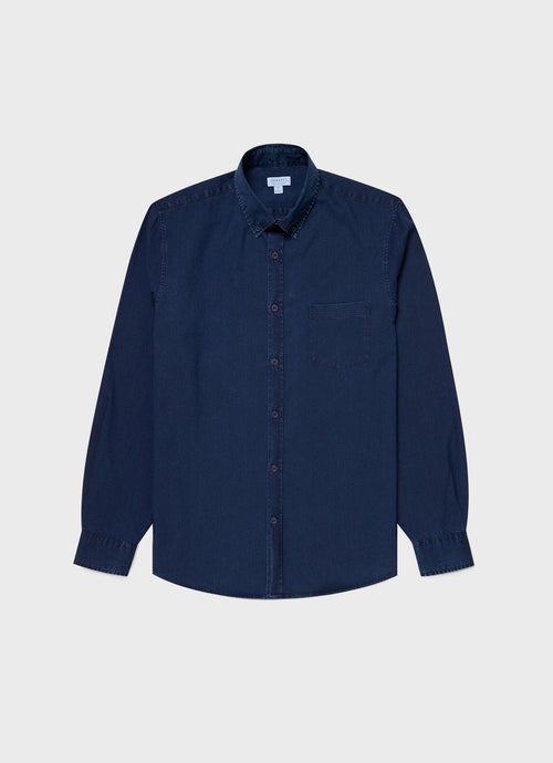 Men S Denim Shirt In Indigo Msht2062 Buad