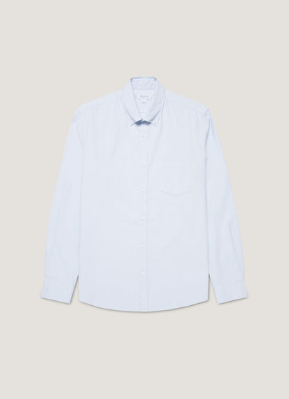 Mens Button Down Oxford Shirt In Light Blue Msht2107 Bued