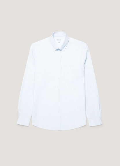 Men's Button Down Oxford Shirt in Light Blue/White