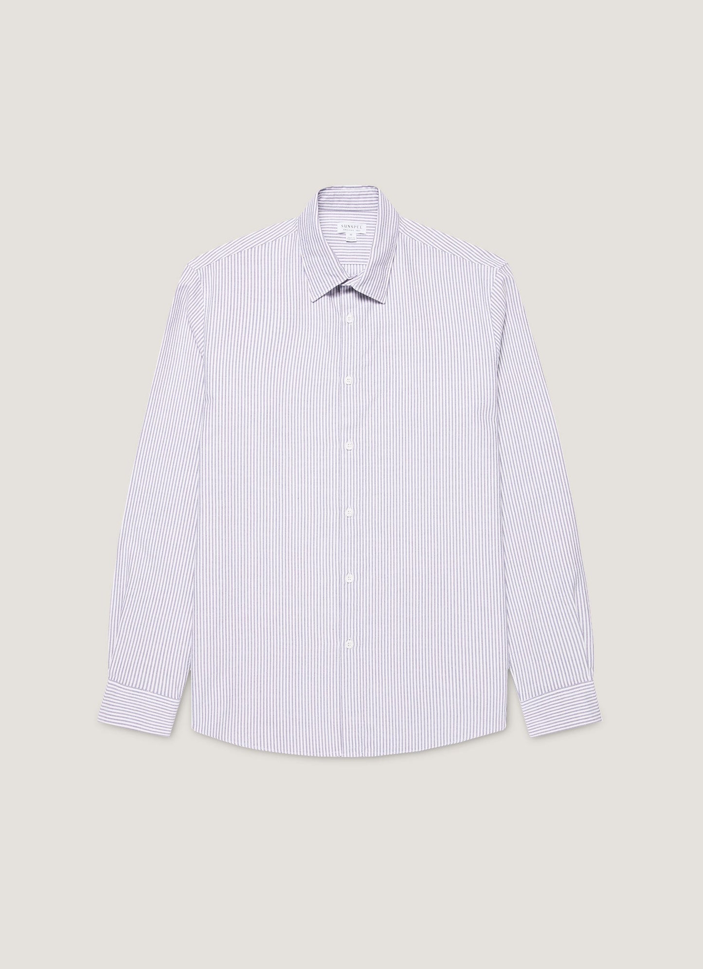 Mens Oxford Shirt In White Navy Msht2128 Stkt