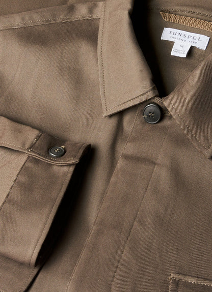 Mens Cotton Cashmere Overshirt In Dark Stone Msht2129 Whdc