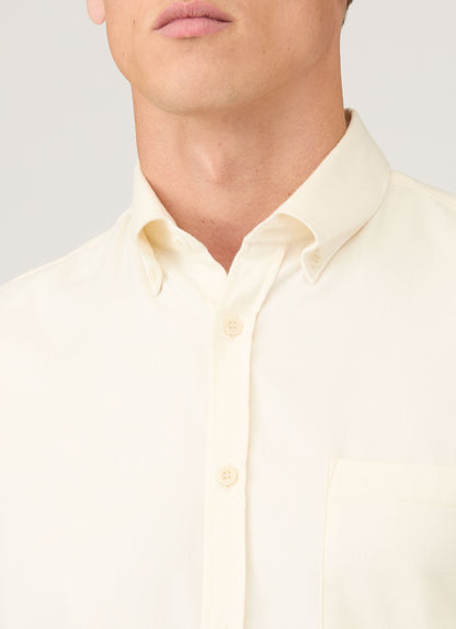 Mens Button Down Flannel Shirt In Ecru Msht2131 Whcr