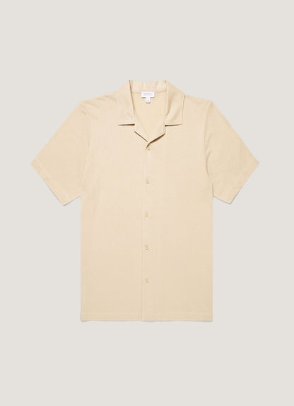 Mens Riviera Camp Collar Shirt In Hazelwood Msht2147 Brgt