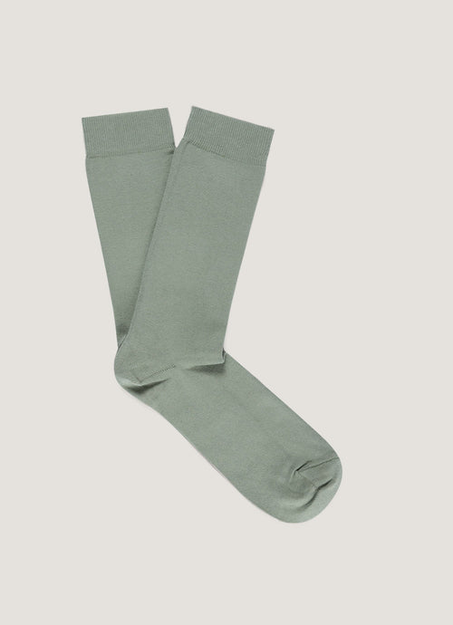 Mens Cotton Socks In Pistachio Msoc9160 Gnix