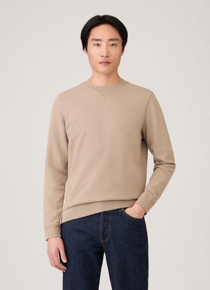 Mens Loopback Sweatshirt In Mink Mswe1516 Brgb