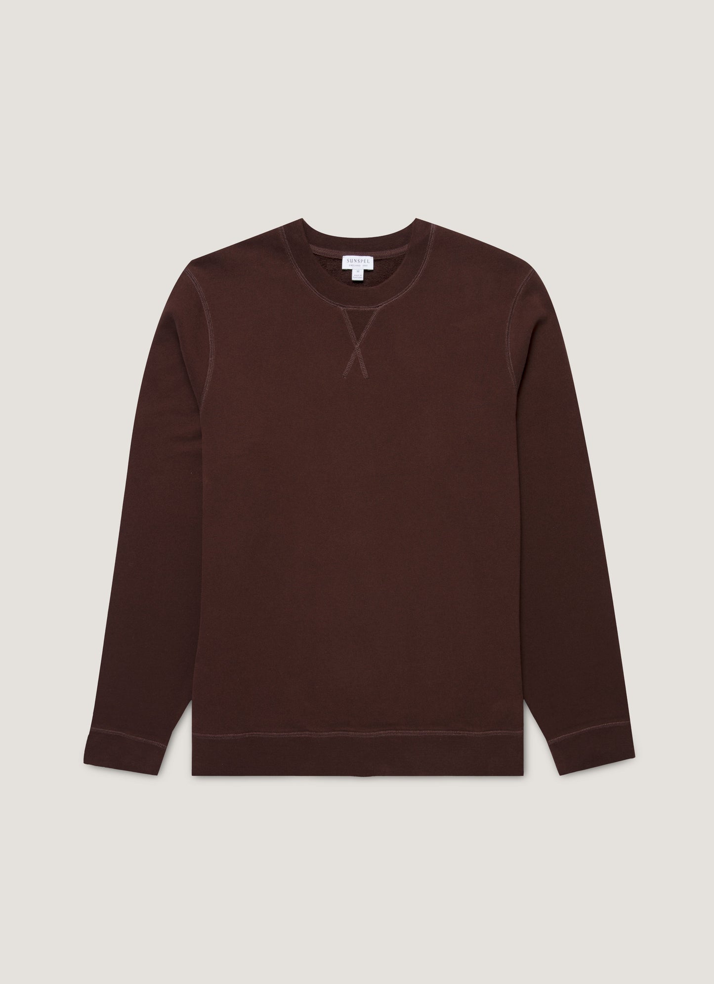 Mens Loopback Sweatshirt In Truffle Mswe1516 Brgd