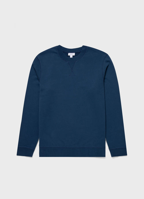 Mens Loopback Sweatshirt In Naval Blue Mswe1516 Buvm