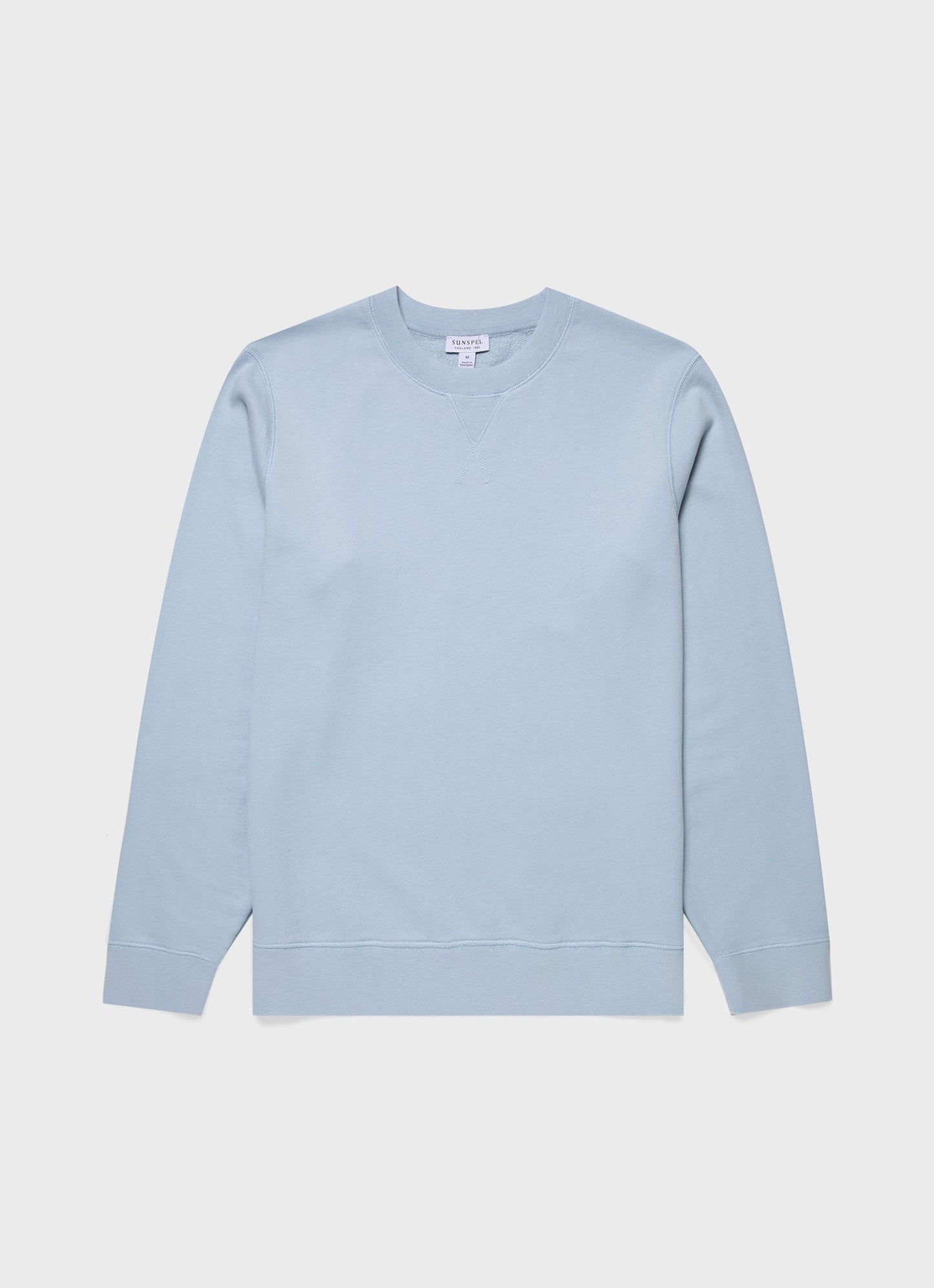 Mens Loopback Sweatshirt In Blue Mist Mswe1516 Buvq