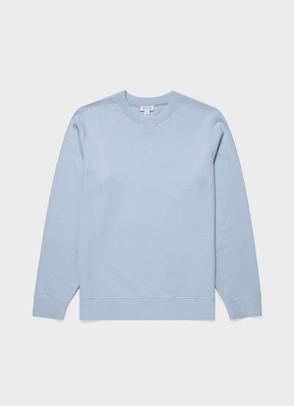 Mens Loopback Sweatshirt In Blue Mist Mswe1516 Buvq