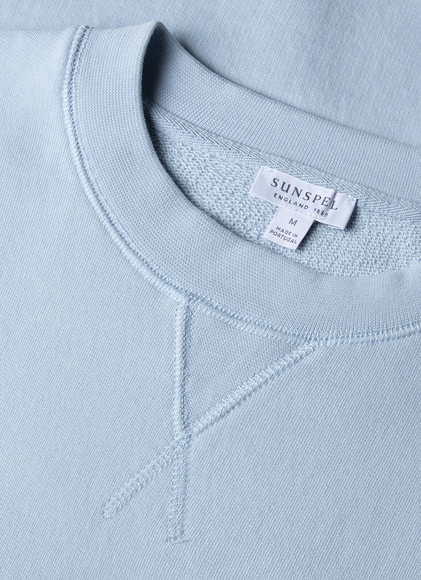 Mens Loopback Sweatshirt In Blue Mist Mswe1516 Buvq
