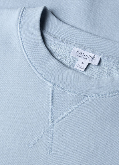 Mens Loopback Sweatshirt In Blue Mist Mswe1516 Buvq