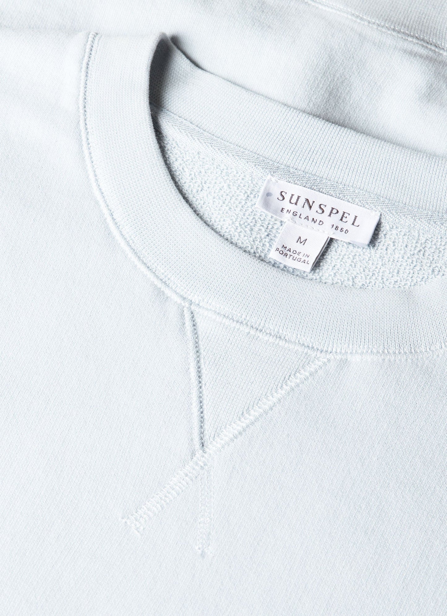 Mens Loopback Sweatshirt In Pastel Blue Mswe1516 Buwr