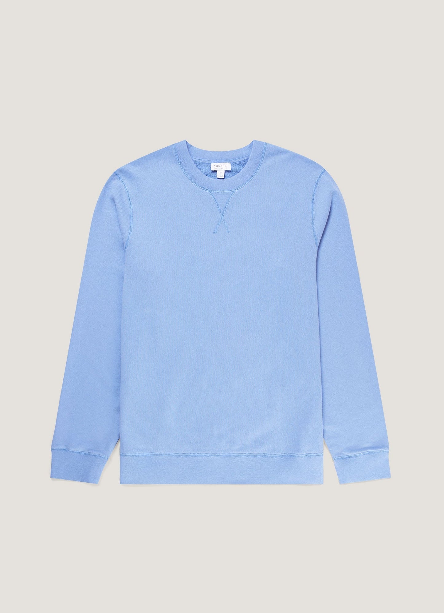 Mens Loopback Sweatshirt In Azure Blue Mswe1516 Buww