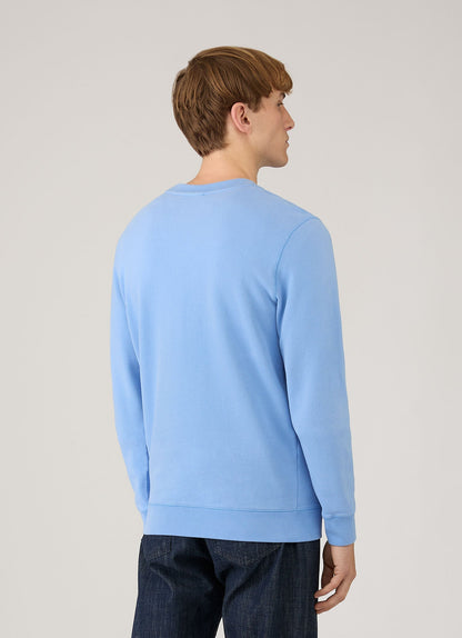 Mens Loopback Sweatshirt In Azure Blue Mswe1516 Buww
