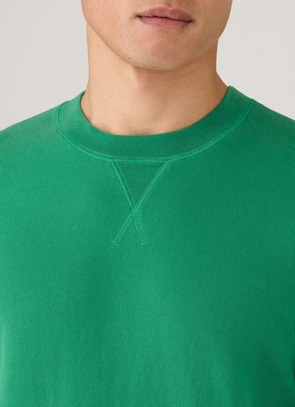 Mens Loopback Sweatshirt In Bright Green Mswe1516 Gnjc