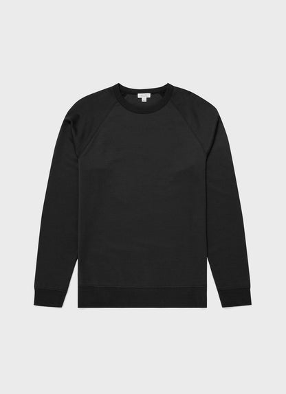 Mens Sea Island Cotton Sweatshirt Black