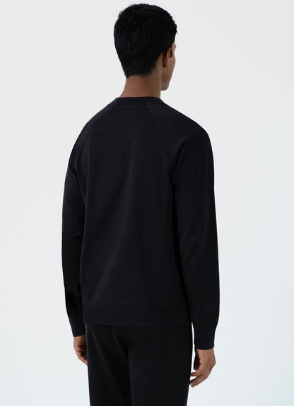 Mens Sea Island Cotton Sweatshirt Black