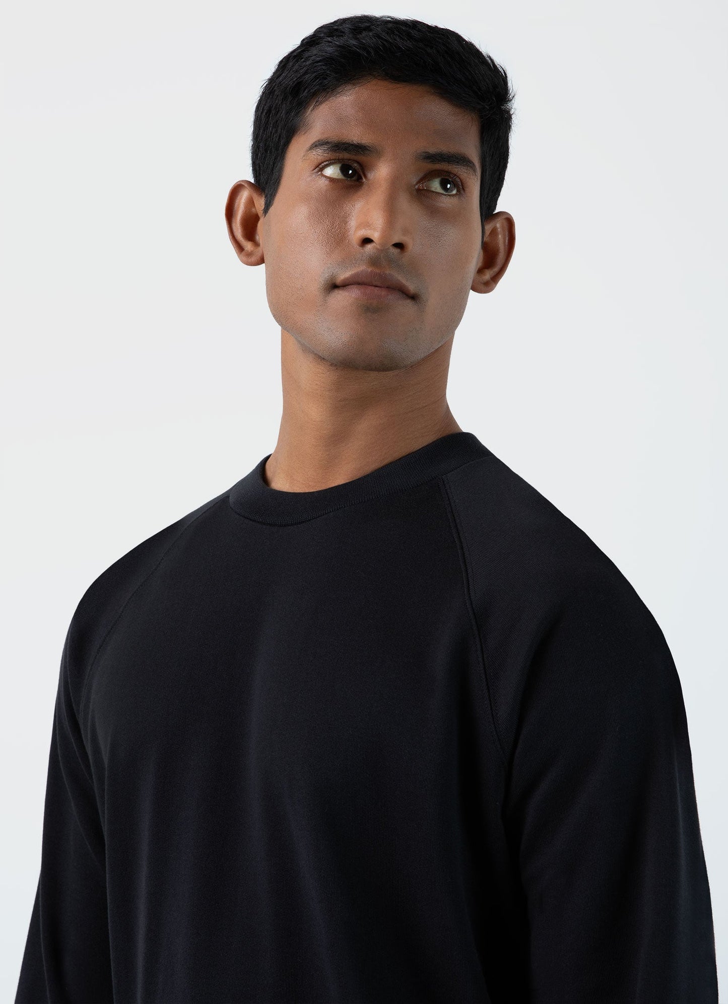 Mens Sea Island Cotton Sweatshirt Black
