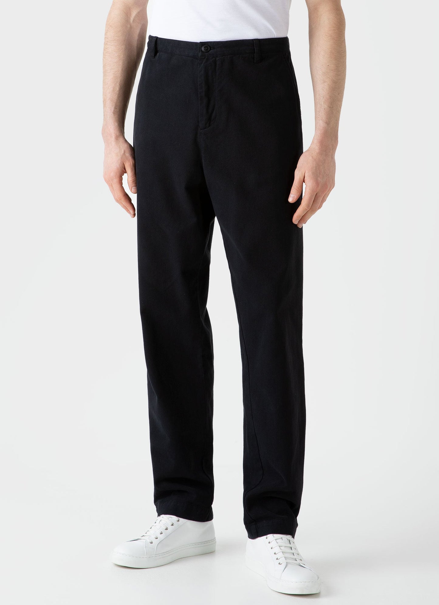 Mens Brushed Cotton Chore Trouser In Black Mtrs3075 Bkaa