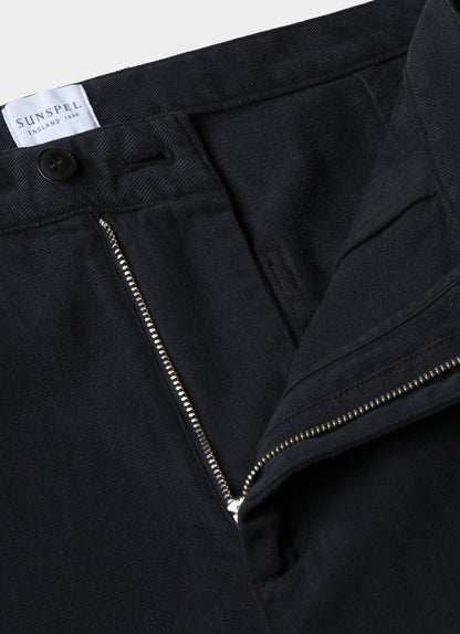 Mens Brushed Cotton Chore Trouser In Black Mtrs3075 Bkaa