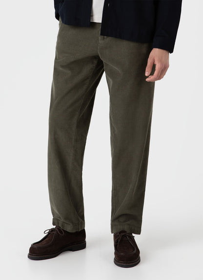 Mens Cord Chore Trouser In Khaki Mtrs3099 Gngy