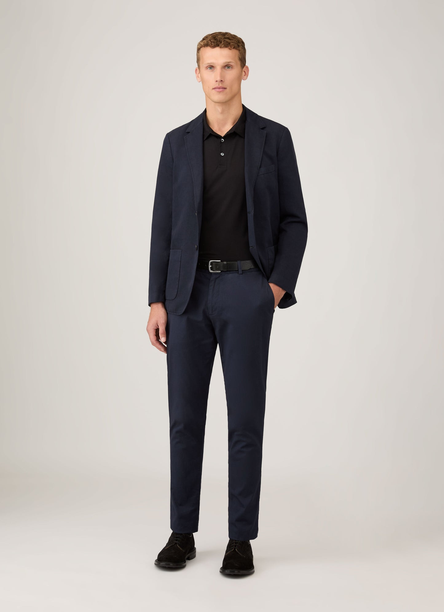 Mens Slim Chino In Navy Mtrs3102 Buaa