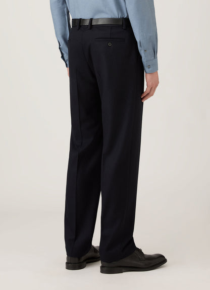 Mens Boiled Wool Trouser In Navy Mtrs3121 Buaa