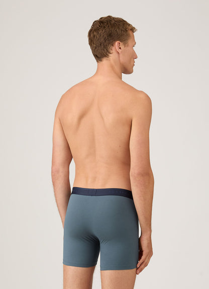 Mens Cotton Stretch Boxer Briefs In Dark Petrol Mtru4614 Bujy