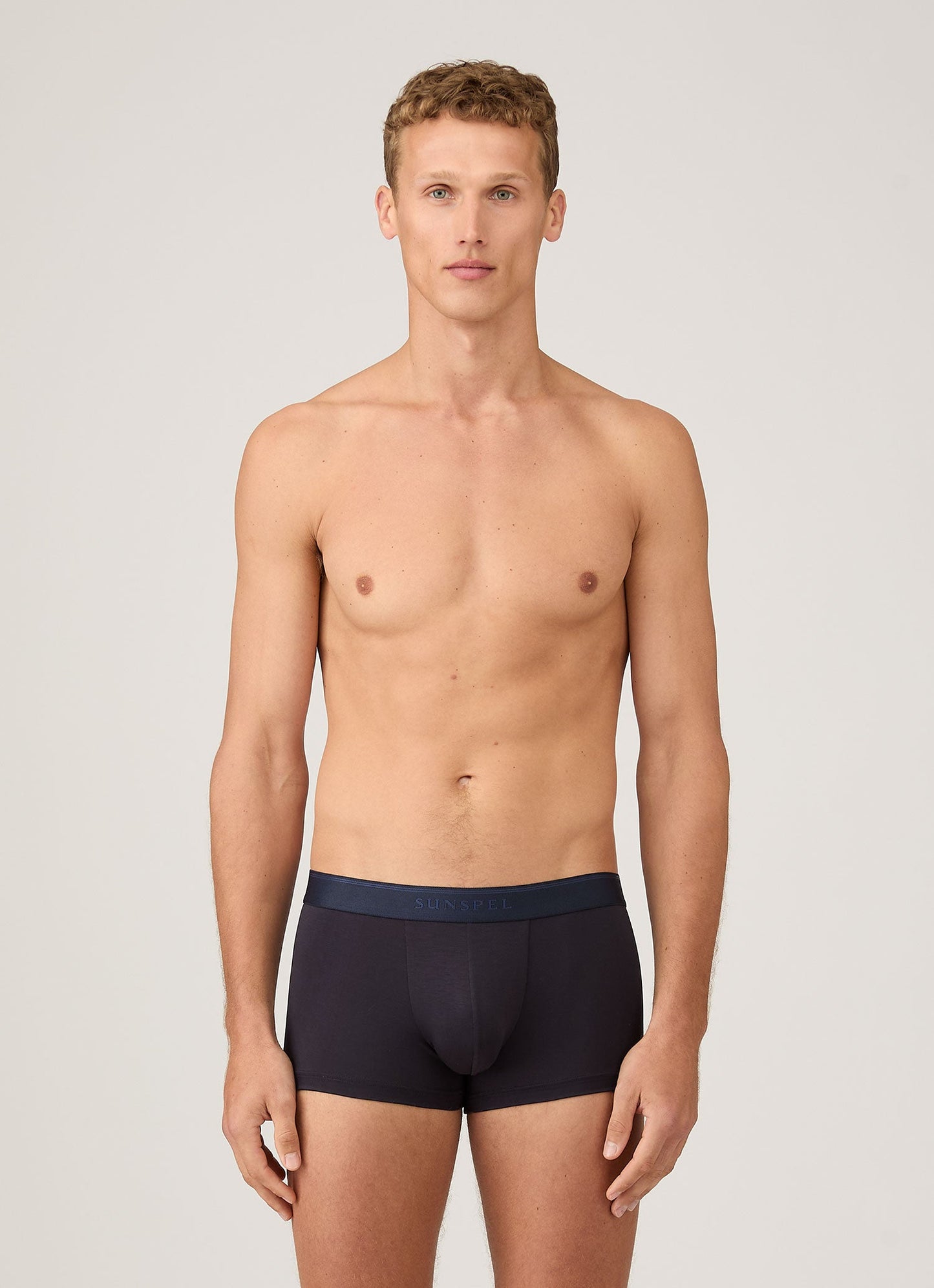 Mens Tencel Trunks In Navy Mtru4621 Buaa