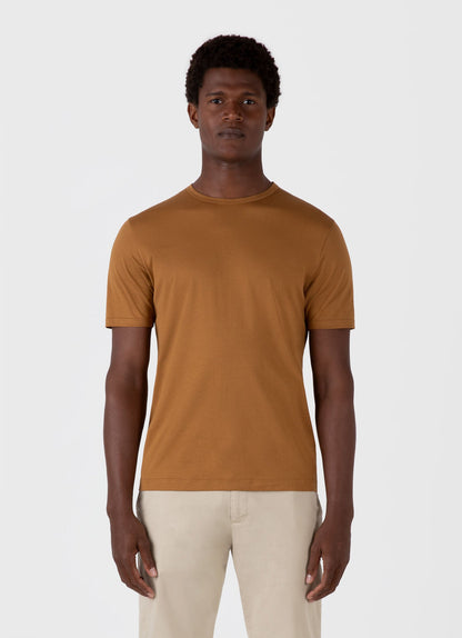 Mens Classic Tshirt In Golden Brown Mtsh0001 Brfo