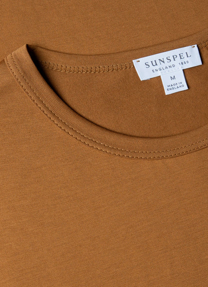 Mens Classic Tshirt In Golden Brown Mtsh0001 Brfo