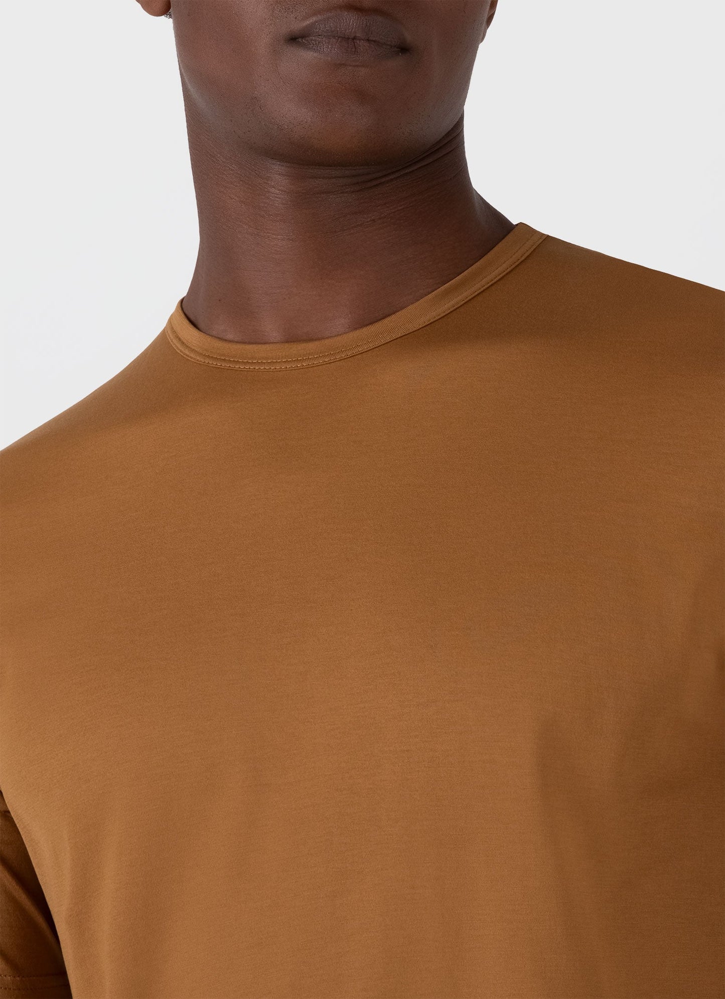 Mens Classic Tshirt In Golden Brown Mtsh0001 Brfo