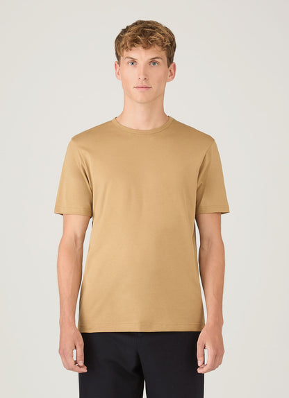 Mens Classic Tshirt In Tan Mtsh0001 Brgm