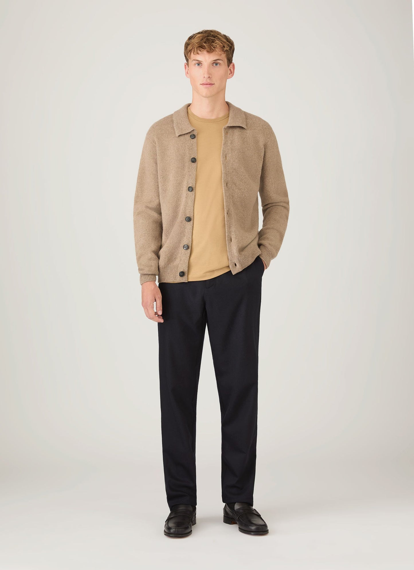 Mens Classic Tshirt In Tan Mtsh0001 Brgm