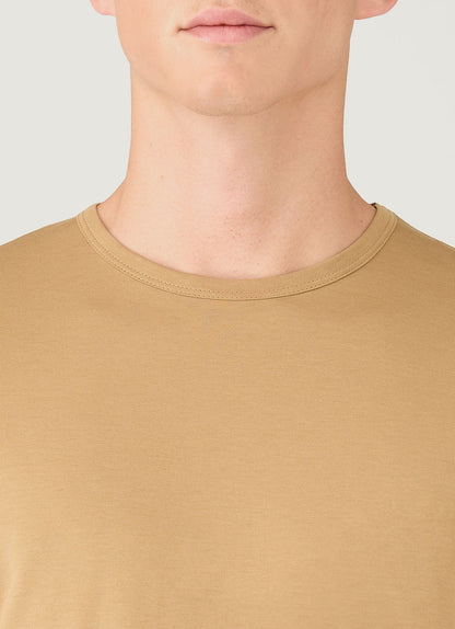 Mens Classic Tshirt In Tan Mtsh0001 Brgm
