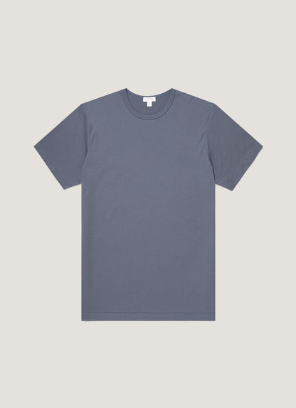 Mens Classic Tshirt In Slate Blue Mtsh0001 Buua