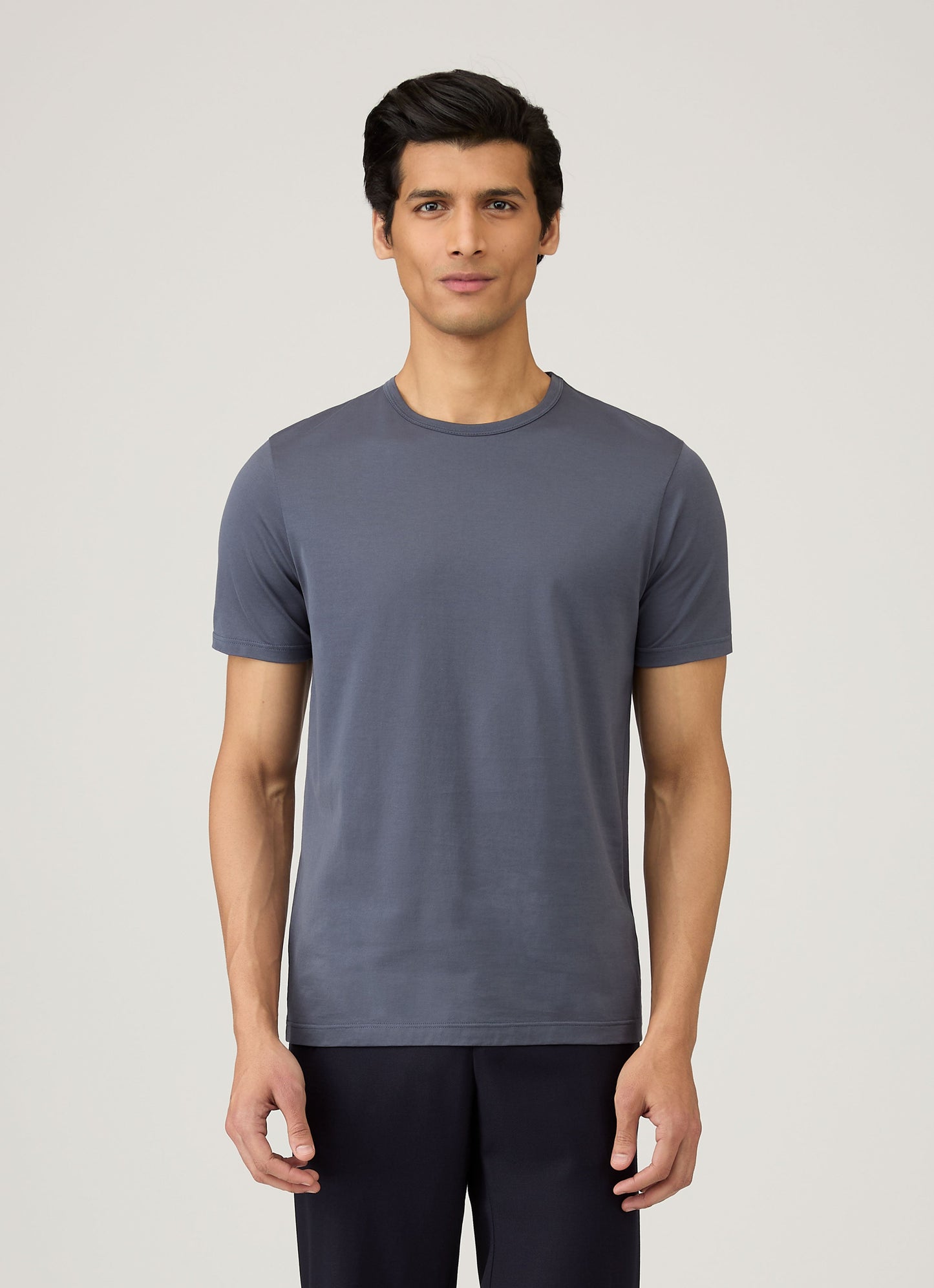 Mens Classic Tshirt In Slate Blue Mtsh0001 Buua