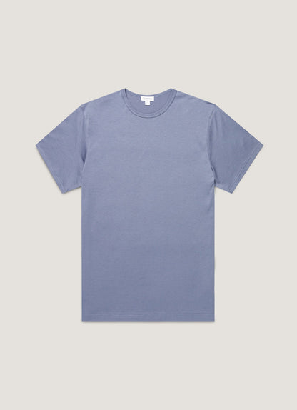 Mens Classic Tshirt In Selvedge Blue Mtsh0001 Buwf