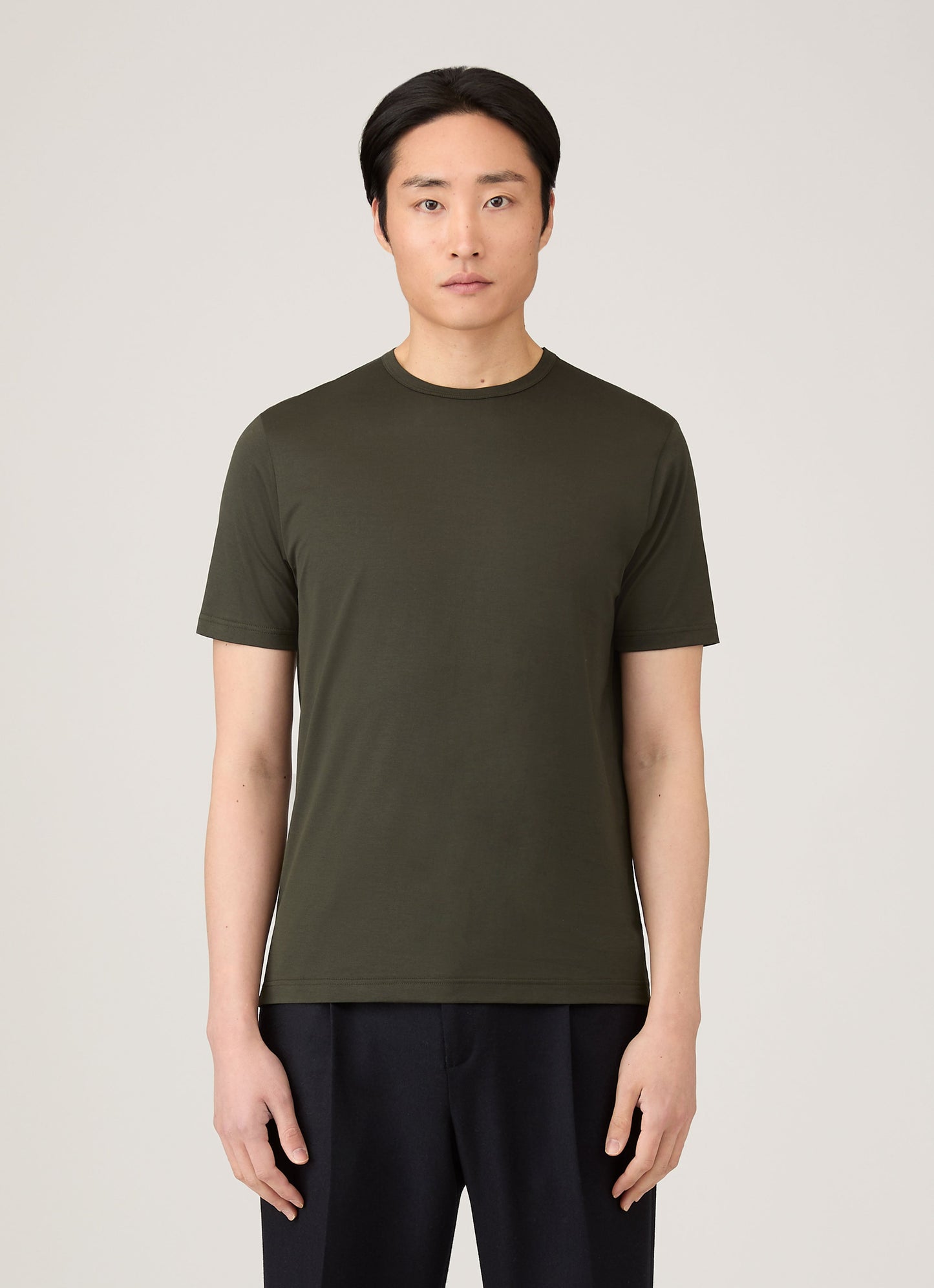 Mens Classic Tshirt In Dark Green Mtsh0001 Gnin