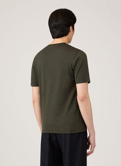 Mens Classic Tshirt In Dark Green Mtsh0001 Gnin