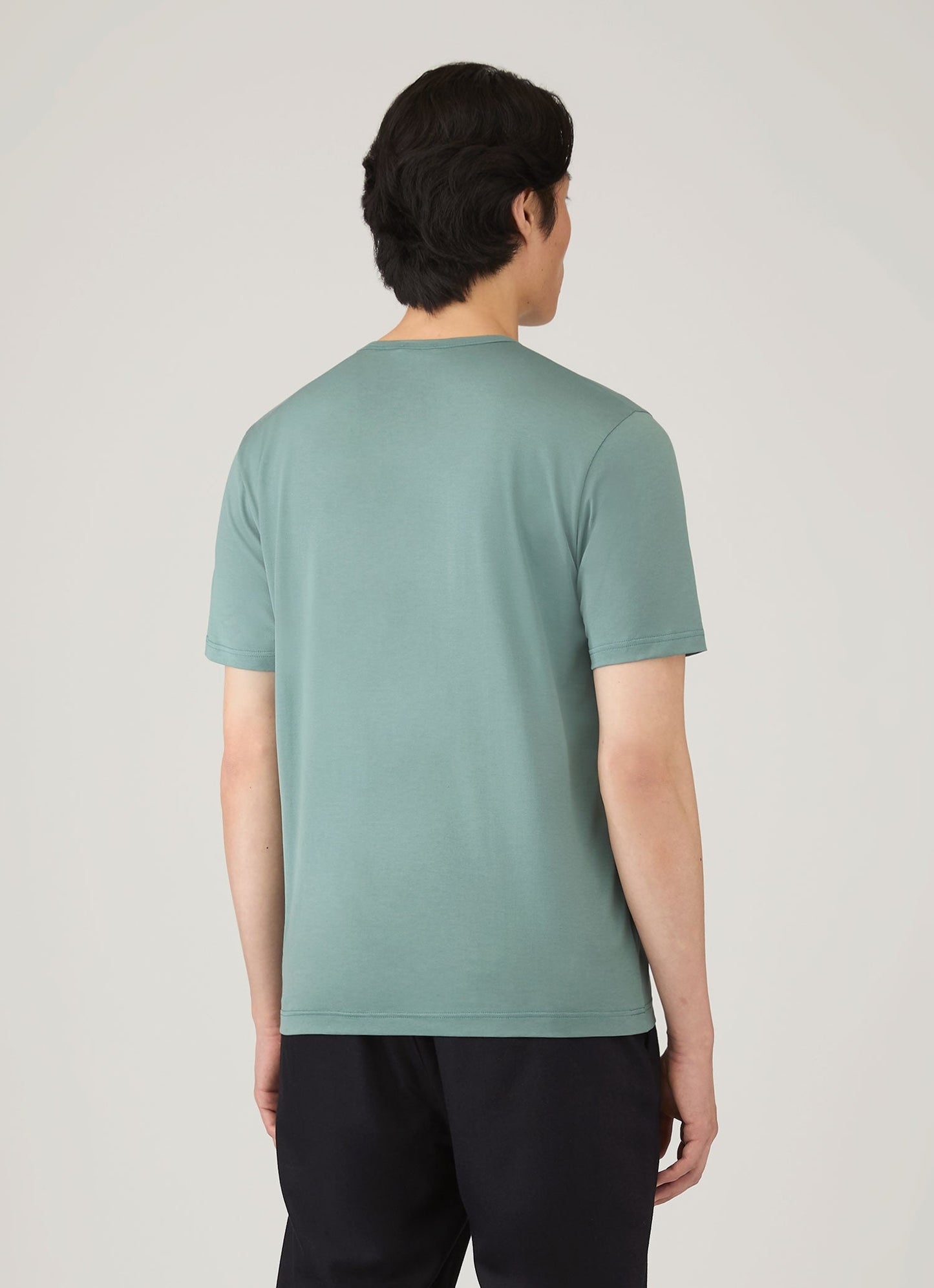 Mens Classic Tshirt In Steel Green Mtsh0001 Gniu