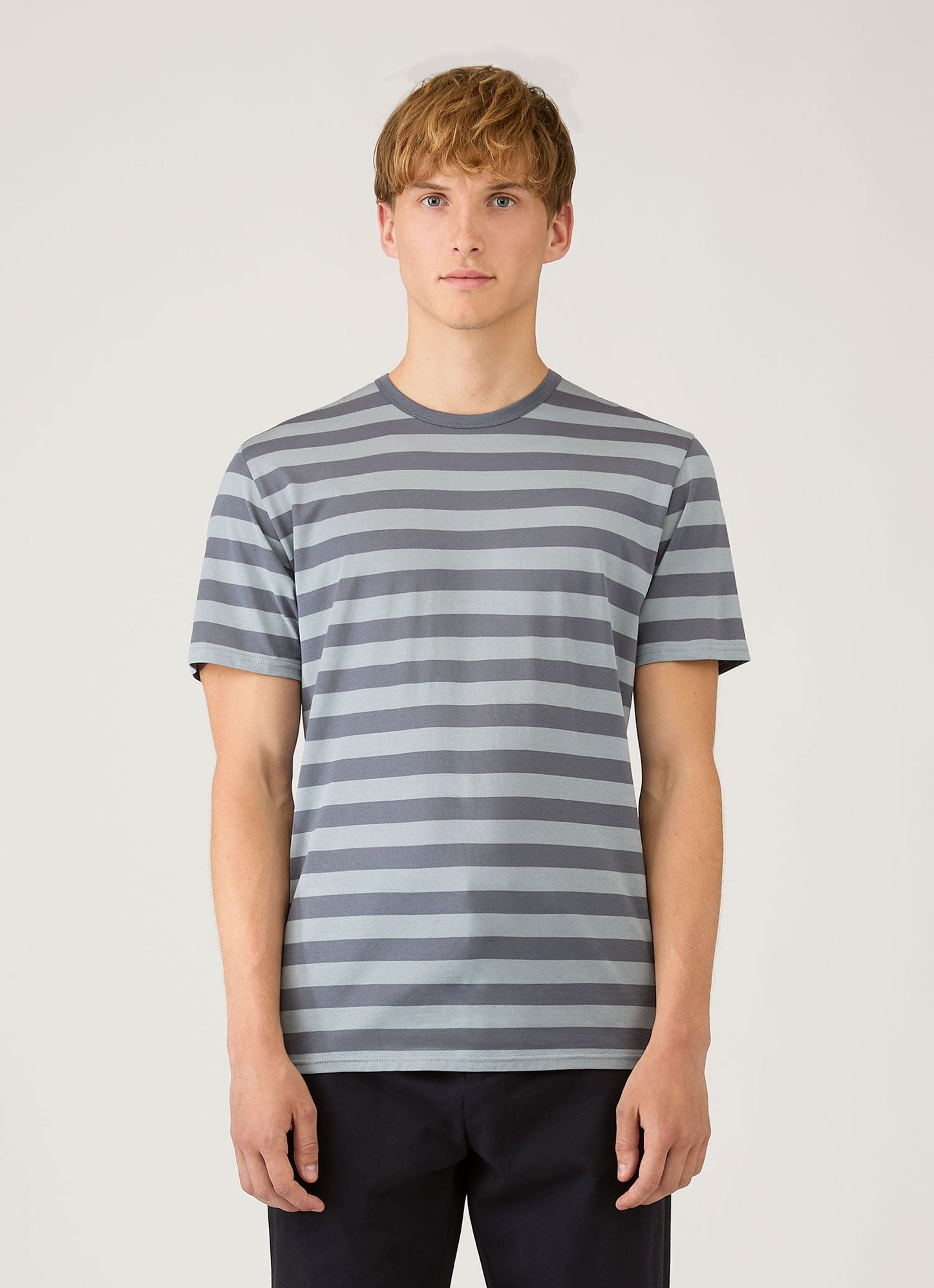 Mens Classic Tshirt In Stone Blue Slate Blue Mtsh0001Bs Stoc