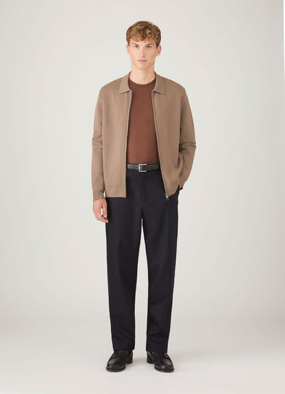 Mens Long Sleeve Classic Tshirt In Conker Brown Mtsh0003 Brgl
