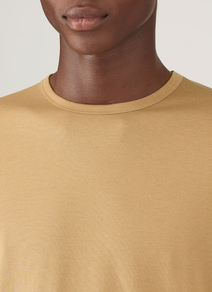 Mens Long Sleeve Classic Tshirt In Tan Mtsh0003 Brgm