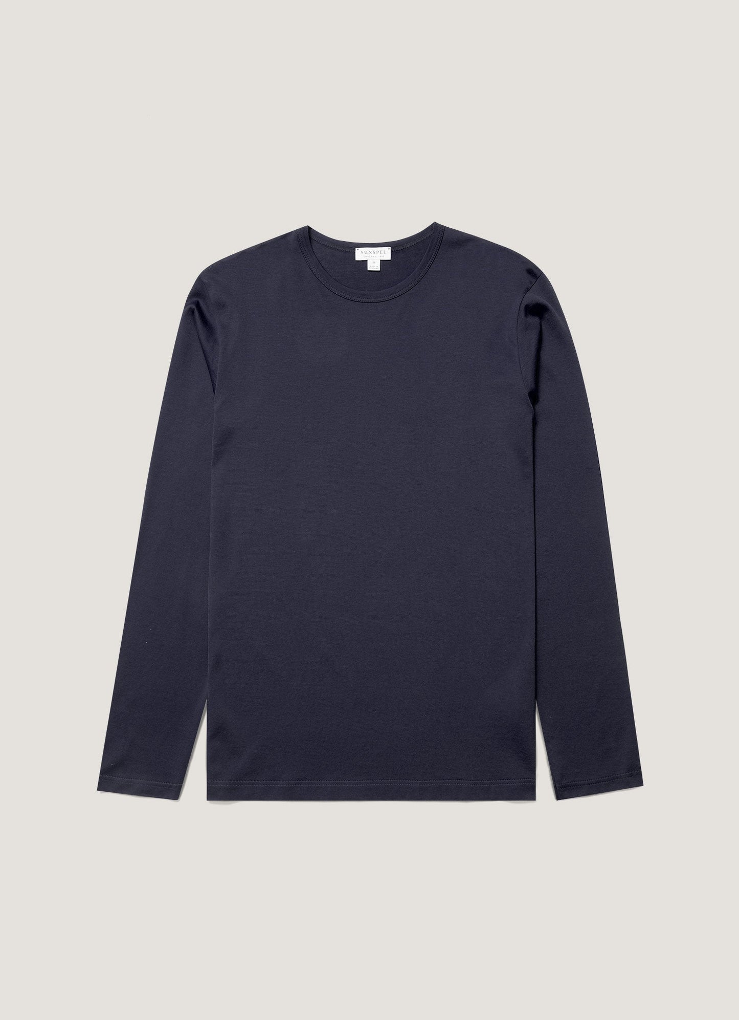 Long Sleeve Crew Neck T Shirt Navy