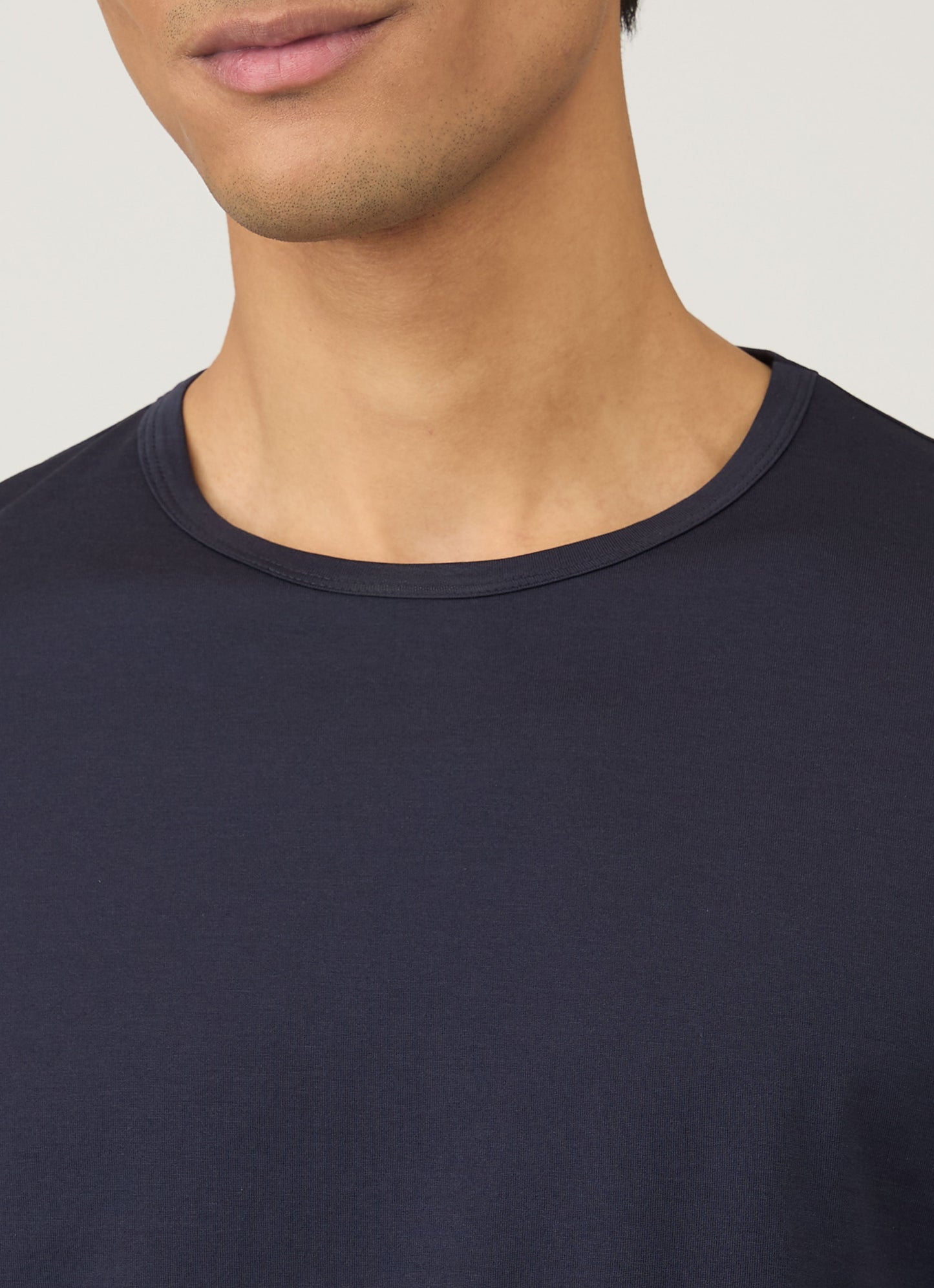 Long Sleeve Crew Neck T Shirt Navy